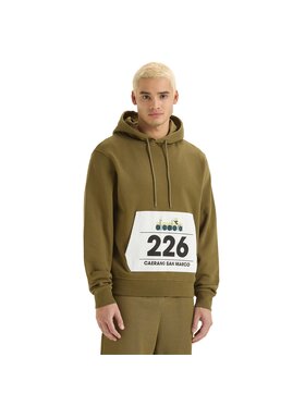 Diadora Diadora Bluza HOODIE G.D. 1984 (226) Brązowy Regular Fit