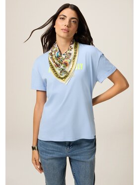 Oltre Oltre T-shirt G046J004411N004 Turchese Regular Fit