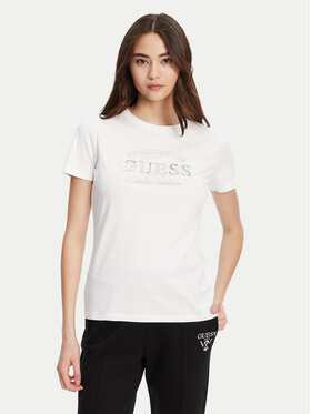 Guess Guess Tričko V5YI12 J1314 Biela Regular Fit