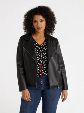 Fiorella Rubino Fiorella Rubino Giacca in similpelle R334T001183N033 Nero Regular Fit