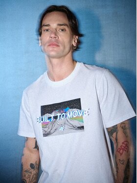 4F 4F T-Shirt IN MOTION Biały Regular Fit