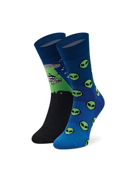 Zooksy Zooksy Visoke unisex čarape Mixtury Ufo Tamnoplava