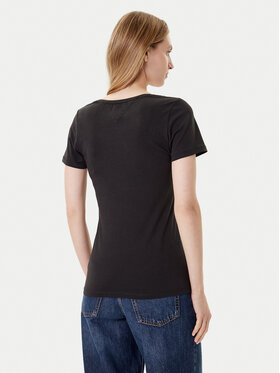 Tommy Jeans Tommy Jeans Majica Tjw Skinny Stretch DW0DW09197 Črna Slim Fit
