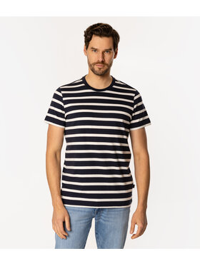 Lee Cooper Lee Cooper T-Shirt STRIPES3 4180 Granatowy Regular Fit