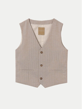 Mayoral Mayoral Vestă elegantă 6346 Bej Regular Fit