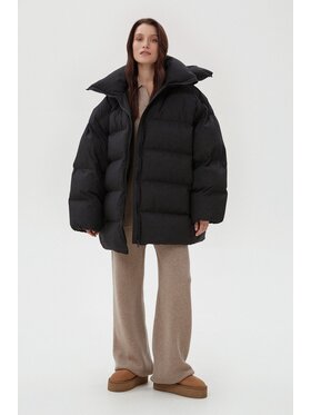 Estro Estro Μπουφάν πουπουλένιο ER00113894 Μαύρο Oversize