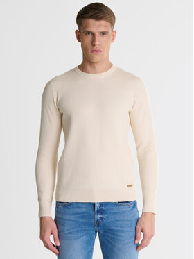 BIG STAR BIG STAR Sweter REYLON_102_160 Écru Basic Fit