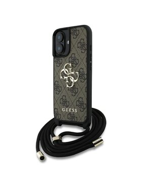 Guess Guess Etui na telefon Apple iPhone 16 Plus Brązowy