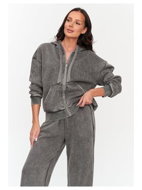 Makadamia Makadamia Dres C74 Szary Loose Fit