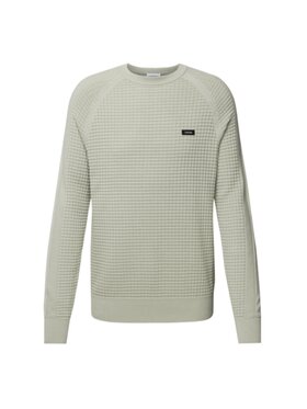 Calvin Klein Calvin Klein Sweter TEXTURE K10K111476 Beżowy Regular Fit