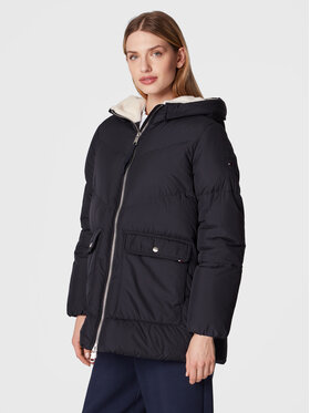 Tommy Hilfiger Tommy Hilfiger Winterjacke Chevron Sorona WW0WW36211 Dunkelblau Relaxed Fit