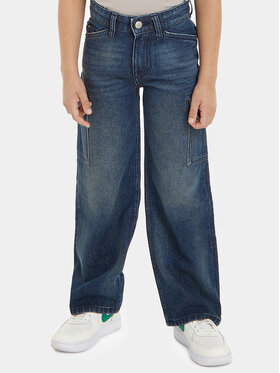 Calvin Klein Jeans Calvin Klein Jeans Jeansy Skater Utility IB0IB01779 Granatowy Relaxed Fit