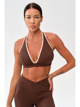 ROUGH RADICAL ROUGH RADICAL Biustonosz sportowy MOCHA ACTIVE SPORTS BRA Brązowy