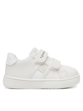 Tommy Hilfiger Tommy Hilfiger Sneakers Flag Low Cut Velcro Sneaker T1A9-33726-0375 M Bianco