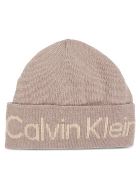Calvin Klein Calvin Klein Шапкa Logo Reverso Tonal Beanie K60K611151 Бежевий