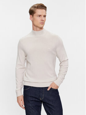 Calvin Klein Calvin Klein Pulover Superior K10K110424 Bej Regular Fit