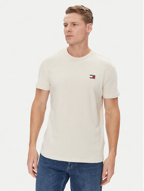 Tommy Jeans Tommy Jeans T-Shirt Badge DM0DM20322 Béžová Regular Fit