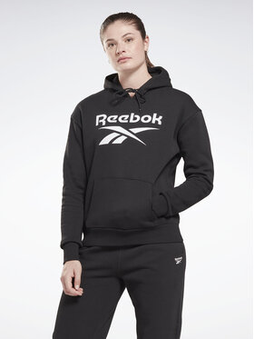 Reebok Reebok Bluza Identity Big Logo H54748 Czarny Loose Fit