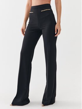 Elisabetta Franchi Elisabetta Franchi Hlače PA-014-36E2-V320 Crna Wide Leg