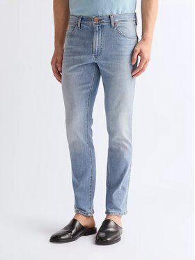 Wrangler Wrangler Jeansy LARSTON Niebieski Slim Fit