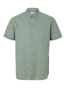 Selected Homme Selected Homme Cămașă New Linen 16079053 Verde Regular Fit
