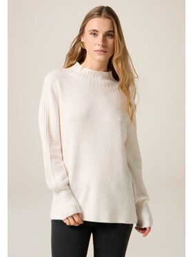 Oltre Oltre Maglione M124E002124N011 Bianco Over Fit