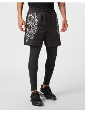 Plein Sport Plein Sport Legginsy 5985 Czarny Active Fit