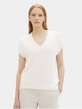 Tom Tailor Tom Tailor Πουλόβερ 1040334 Εκρού Loose Fit