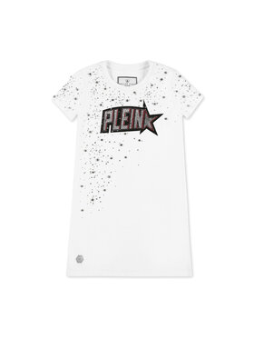 PHILIPP PLEIN PHILIPP PLEIN Košeľové šaty 27723 Biela Comfortable Fit