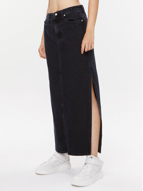 Calvin Klein Jeans Calvin Klein Jeans Džínsová sukňa J20J221808 Čierna Regular Fit