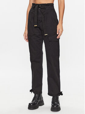 Pinko Pinko Kalhoty z materiálu 101786 A15L Černá Regular Fit