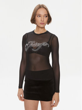 Juicy Couture Juicy Couture Bluză Raheem JCBCT223806 Negru Slim Fit