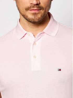 Tommy Hilfiger Polo Majica 1985 MW0MW17771 Roza Slim Fit