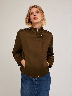 Motivi Motivi Płaszcz R231W000126N035 Zielony Regular Fit