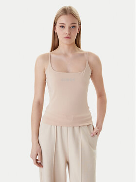 Guess Guess Marškinėliai V5GP22 J1314 Smėlio Slim Fit