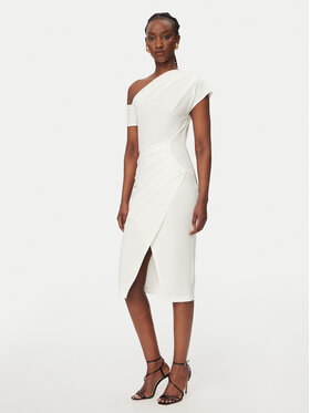 Rinascimento Rinascimento Coctailkleid CFC0127793003 Weiß Slim Fit