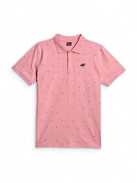4F 4F Polo COMMERCIAL Różowy jasny Regular Fit