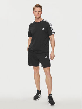 Adidas Športne Kratke Hlače Essentials 3-Stripes Shorts IC9378 Črna Regular Fit