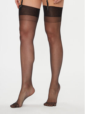 Bluebella Bluebella Sieviešu zeķbikses Plain Top Stockings 41459 Melns