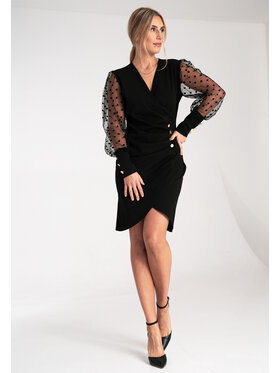FIGL FIGL Sukienka wieczorowa M1083 Czarny Fitted Fit