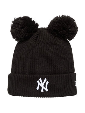 New Era New Era Berretto Wmns Double Pom Beanie New York Yankees Hat Nero
