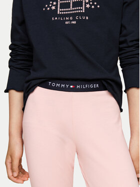 Tommy Hilfiger Komplet Bluza In Legice Ls Pj Legging Set UG0UG00763 Mornarsko Modra Regular Fit