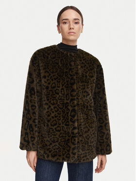 Marella Marella Pelzmantel Macro 2623456044 Braun Regular Fit