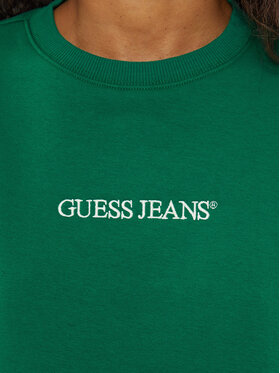 Guess Jeans Majica Dugih Rukava W4YQ10 KC811 Zelena Regular Fit