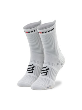 Compressport Compressport Hohe Unisex-Socken Pro Racing Socks V4.0 Run High XU00046B_010 Weiß