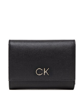 Calvin Klein Calvin Klein Великий жіночий гаманець Re-Lock Trifold Md K60K608994 Чорний