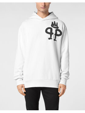 PHILIPP PLEIN PHILIPP PLEIN Mikina 9587 Biela Regular Fit