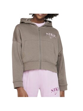 Nike Nike Bluza Trend Fleece Brązowy Regular Fit