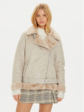 Brave Soul Brave Soul Cappotto in shearling LJK-BLACKOUTSTON Beige Regular Fit