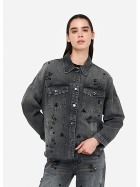 Liu Jo Liu Jo Kurtka jeansowa UF5111D485487455 Czarny Regular Fit